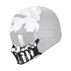 Scorpion EXO COMBAT Evo Marauder Maske Mat Siyah / Beyaz - Scorpion