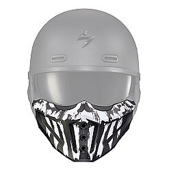 Scorpion EXO COMBAT Evo Marauder Maske Mat Siyah / Beyaz - Scorpion (1)