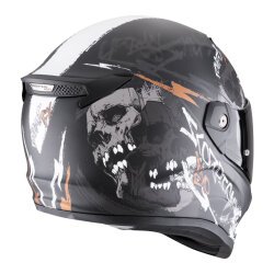 Scorpion Covert FX Skullz Kapalı Motosiklet Kaskı Mat Siyah / Gri / Altın - 3