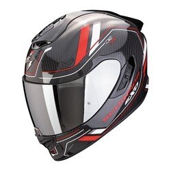 GARAJJ Scorpion EXO 1400 Evo II Air Carbon Mirage Kapalı Motosiklet Kaskı Siyah / Kırmızı / Beyaz - Scorpion