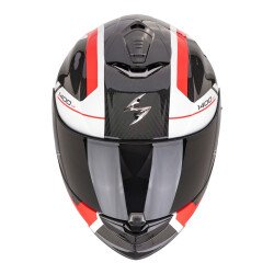 Scorpion EXO 1400 Evo II Air Carbon Enko Kapalı Motosiklet Kaskı Siyah / Kırmızı / Beyaz - Scorpion (1)