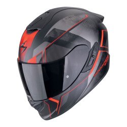 Scorpion EXO 1400 Evo II Air Intensio Kapalı Motosiklet Kaskı Mat Siyah / Kırmızı - Scorpion