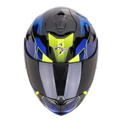 Scorpion EXO 1400 Evo II Air Intensio Kapalı Motosiklet Kaskı Siyah / Mavi - 2