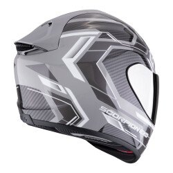 Scorpion EXO 1400 Evo II Air Linart Kapalı Motosiklet Kaskı Gri / Beyaz - Scorpion (1)