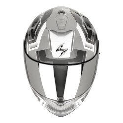 Scorpion EXO 1400 Evo II Air Linart Kapalı Motosiklet Kaskı Gri / Beyaz - 3