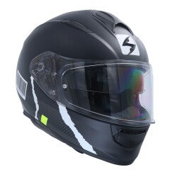 GARAJJ Scorpion EXO 491 Evo Code Kapalı Motosiklet Kaskı Mat Siyah / Gümüş - Scorpion (1)