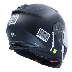 GARAJJ Scorpion EXO 491 Evo Code Kapalı Motosiklet Kaskı Mat Siyah / Gümüş - 3