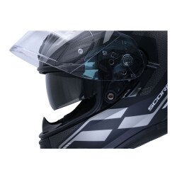 Scorpion EXO 491 Evo Kripta Kapalı Motosiklet Kaskı Mat Siyah / Gümüş - 4