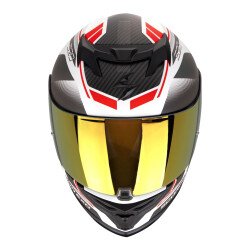 Scorpion EXO 520 Evo Air Lena Kapalı Motosiklet Kaskı Mat Beyaz / Gümüş / Kırmızı - Scorpion (1)