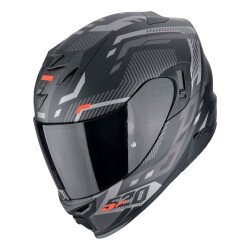 Scorpion EXO 520 Evo Air Ranka Kapalı Motosiklet Kaskı Mat Siyah / Gri / Kırmızı 