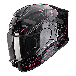 Scorpion EXO-530 Air Fond Kapalı Motosiklet Kaskı Siyah / Pembe 