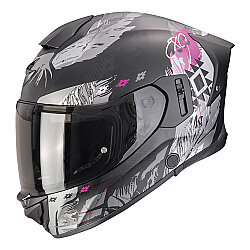 Scorpion EXO-530 Air Hadji Kapalı Motosiklet Kaskı Mat Siyah / Pembe 