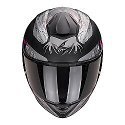 Scorpion EXO-530 Air Hadji Kapalı Motosiklet Kaskı Mat Siyah / Pembe - 2
