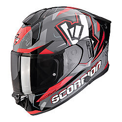 Scorpion EXO-530 Air Rok Kapalı Motosiklet Kaskı Gri / Siyah / Kırmızı 