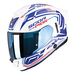 Scorpion EXO-530 Air Slope Kapalı Motosiklet Kaskı Beyaz / Mavi / Kırmızı 