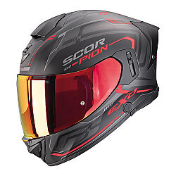 Scorpion EXO-530 Air Slope Kapalı Motosiklet Kaskı Mat Siyah / Kırmızı - 1