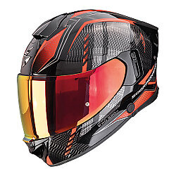 Scorpion EXO-530 Air Theras Kapalı Motosiklet Kaskı Metalik Siyah / Kırmızı 