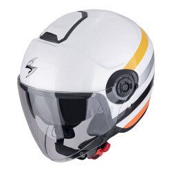 Scorpion EXO City 2 Bee Açık Motosiklet Kaskı Beyaz / Sarı 