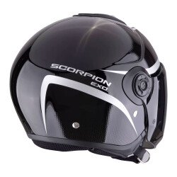 GARAJJ Scorpion EXO City 2 FC INTERCITY Açık Motosiklet Kaskı Siyah / Gümüş - 3