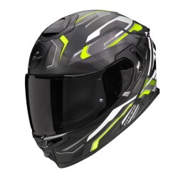 Scorpion Apex EXO-GT SP Carbon Matrix Air Agusta Kapalı Motosiklet Kaskı Mat Siyah / Gri / Sarı 