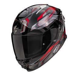 GARAJJ Scorpion Apex EXO-GT SP Carbon Matrix Air Agusta Kapalı Motosiklet Kaskı Siyah / Gri / Kırmızı - Scorpion