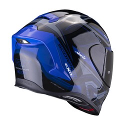 Scorpion EXO R1 Evo Air Gaz Spor Motosiklet Kaskı Siyah / Mavi - 3