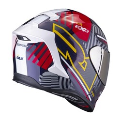 Scorpion EXO R1 Evo Air Victory Spor Motosiklet Kaskı Kırmızı / Mavi / Sarı - 3