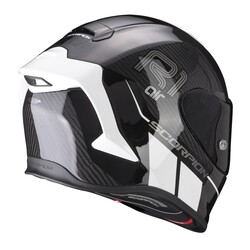 Scorpion EXO R1 Evo Carbon Air Corpus II Spor Motosiklet Kaskı Siyah / Beyaz - 3