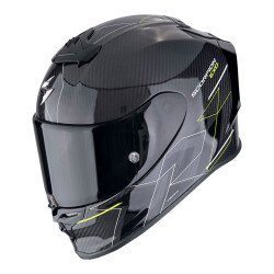 Scorpion EXO R1 Evo Carbon Cynergy Spor Motosiklet Kask Siyah / Sarı - Scorpion