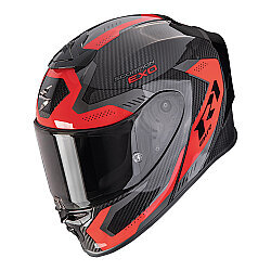 Scorpion EXO R1 Evo Air Carbon Propel Spor Motosiklet Kaskı Siyah / Kırmızı 