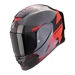 Scorpion EXO R1 Evo Carbon Rally Spor Motosiklet Kaskı Siyah / Kırmızı 