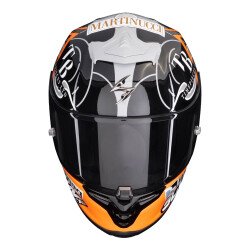 Scorpion EXO R1 Evo FIM Onaylı Racing Spor Motosiklet Kaskı Siyah / Gri / Oranj - 2