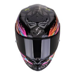 Scorpion EXO R1 Evo II Air Savage Spor Motosiklet Kaskı Siyah / Mavi / Pembe - Scorpion (1)