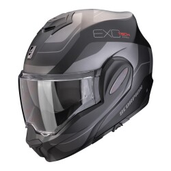 Scorpion Exo-Tech Evo Pro Commuta Çene Açılabilir Motosiklet Kaskı Mat Siyah / Gri - 1