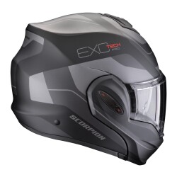 Scorpion Exo-Tech Evo Pro Commuta Çene Açılabilir Motosiklet Kaskı Mat Siyah / Gri - 3