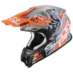 Scorpion VX-16 Air Oratio Off-Road Kask Gri / Oranj 