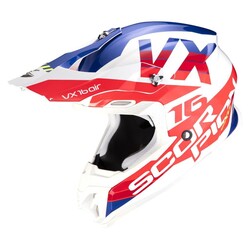 Scorpion VX-16 Air Turn Off-Road Kask Beyaz / Kırmızı 