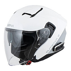 Sena Outstar 2 Mesh Interkomlu Açık Kask Beyaz 