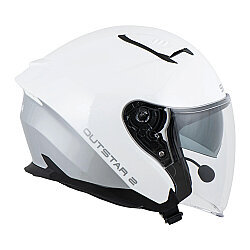 Sena Outstar 2 Mesh Interkomlu Açık Kask Beyaz - 2