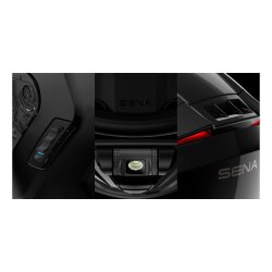 Sena Phantom Interkomlu Motosiklet Kaskı Siyah - 13