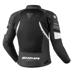 Shima Mesh Pro 2.0 Korumalı Motosiklet Montu Siyah / Beyaz - 2