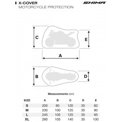 Shima X-Cover Motosiklet Brandası Siyah - Shima (1)