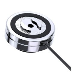 Sp Connect C+ Kablosuz Şarj Modülü (Titreşim Engelleyici-Krom) Gümüş - Sp Connect