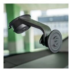 Sp Connect C+ Kablosuz Şarjlı Araç İçi Vantuzlu Manyetik Bağlantı Siyah - 4