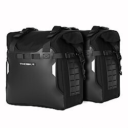 Thoska AX 37 V4 R1300GS ADV Uyumlu Yan Çanta Seti Siyah - Thoska