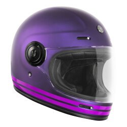 Torc T-1 Newport Cali Iridecent Kapalı Motosiklet Kaskı Mor - 4