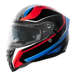 Torc T-15 Route Kapalı Motosiklet Kaskı Siyah / Mavi / Kırmızı - Torc