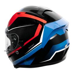 Torc T-15 Route Kapalı Motosiklet Kaskı Siyah / Mavi / Kırmızı - Torc (1)