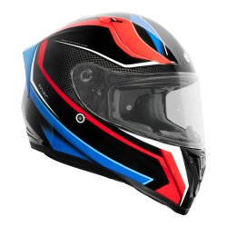 Torc T-15 Route Kapalı Motosiklet Kaskı Siyah / Mavi / Kırmızı - 4