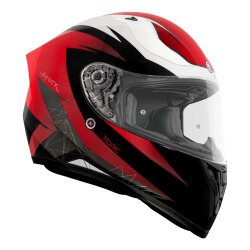 Torc T-15 Shock Kapalı Motosiklet Kaskı Siyah / Kırmızı / Beyaz - Torc (1)